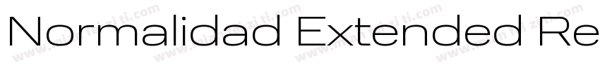 Normalidad Extended Regular字体转换